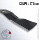 Lame pour John Deere M122455. Coupe 47,5 cm