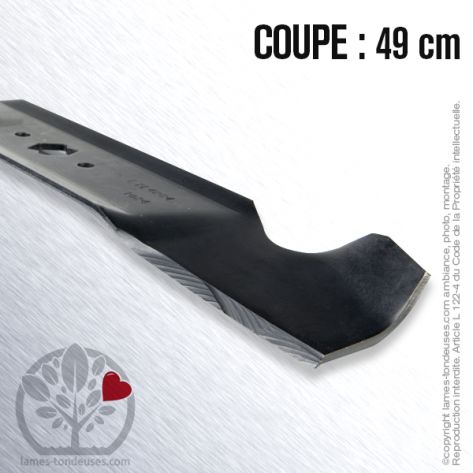 Lame tondeuse. Coupe 49 cm. MTD