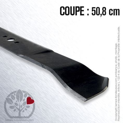 Lame tondeuse. Coupe 50,8 cm. Bernard Loisirs, Husqvarna, Jonsered, Roper, Electrolux