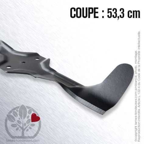 Lame tondeuse. Coupe 54.3 cm. Husqvarna, Electrolux, Roper