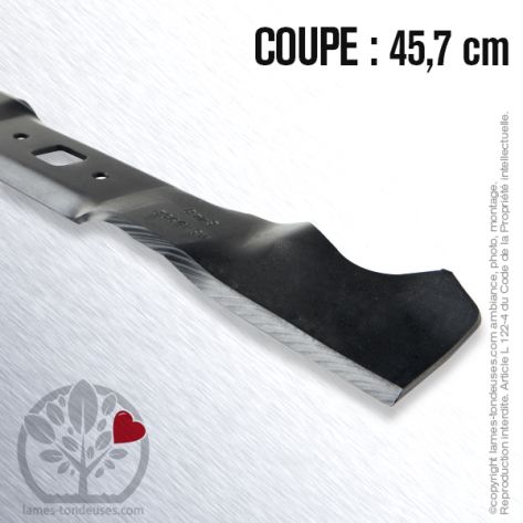 Lame tondeuse.  Coupe 45,7 cm. MTD