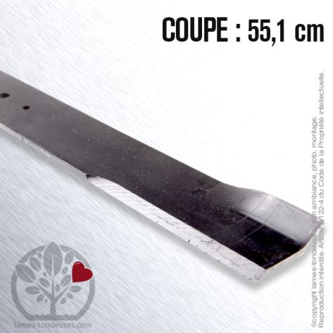 Lame tondeuse. Coupe 55,1 cm. Pilote 88