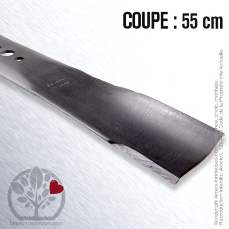 Lame tondeuse. Coupe 55 cm. Bernard Loisirs, Husqvarna, Jonsered, Roper