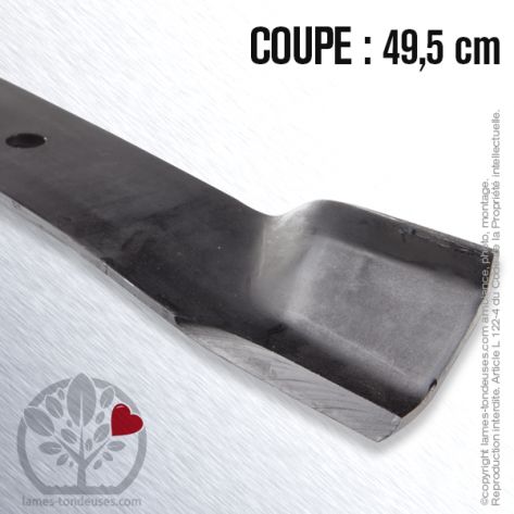 Lame tondeuse. Coupe 49,5 cm. John Deere, Sabo