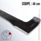 Lame . Coupe 46 cm. Section 55 x 3. Alèsage 18,5 .