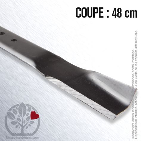 Lame tondeuse.  Coupe 48 cm. MTD