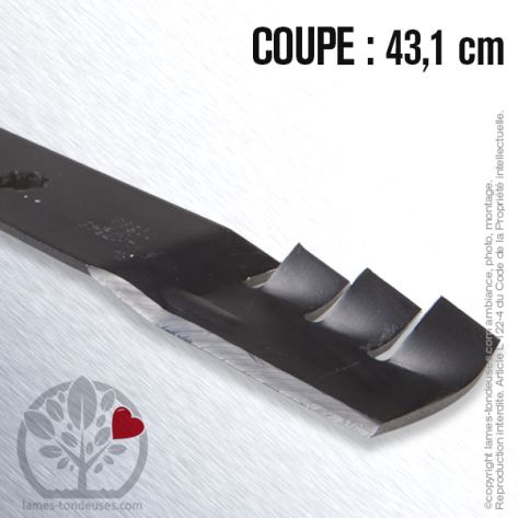 Lame tondeuse. Coupe 43,1 cm. John Deere