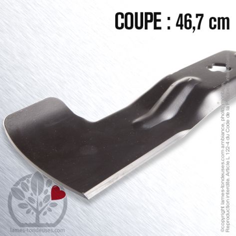Lame tondeuse. Coupe 46,7 cm. MTD