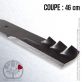 Lame. Coupe 46 cm. Section 64 x 5,2. Alèsage 15,9.
