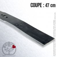 Lame pour Flymo 512 02 20-00. 512 02 20-03/2. 512 61 36-03/2. Coupe 47 cm