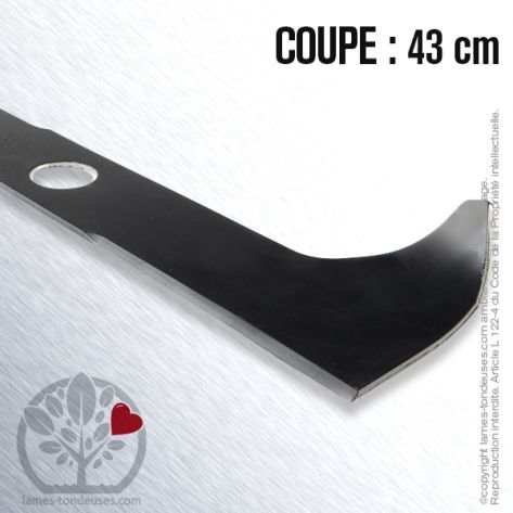 Lame tondeuse. Coupe 43 cm. John Deere, Sabo