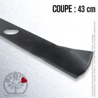 Lame tondeuse. Coupe 43 cm. Sabo