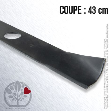 Lame tondeuse. Coupe 43 cm. Sabo