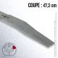 Lame pour Flymo 512 64 34-03. Coupe 47,3 cm
