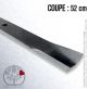Lame pour Gravely  25124. 89046. 8904651. Coupe 52 cm