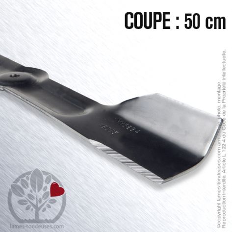 Lame tondeuse. Coupe 50 cm.  AMF, Bolens, Stiga