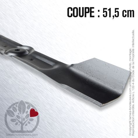 Lame tondeuse. Coupe 51,5 cm.  AMF, Husqvarna, Stiga, Viking