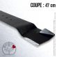 Lame. Coupe 47 cm. Section 76 x 3. Alèsage 10.