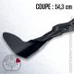 Lame. Coupe 54,3 cm. Section 57 x 4. Alèsage étoilé 6 pointes