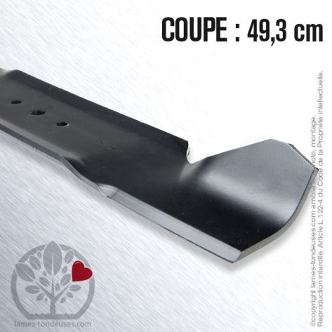 Lame tondeuse. Coupe 49,3 cm. MTD