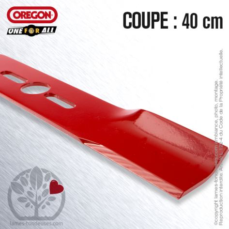 Lame tondeuse. Coupe 40 cm. Universelle Orégon. Droite Lame tondeuse. Coupe 40 cm. Universelle Orégon. Droite