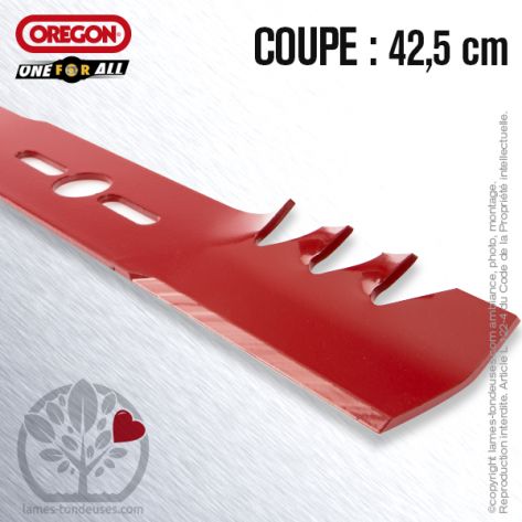 Lame tondeuse. Coupe 42,5 cm. Universelle Orégon. Gator Mulcher™