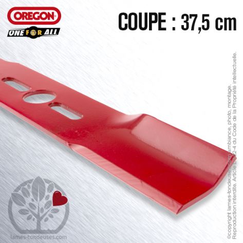 Lame tondeuse. Coupe 37,5 cm. Universelle Orégon. Droite Lame tondeuse. Coupe 37,5 cm. Universelle Orégon. Droite