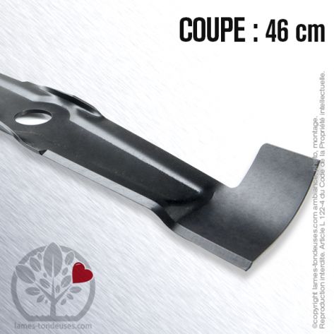 Lame. Coupe 46 cm. Section 75 x 3. Al&egrave;sage 28