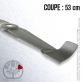 Lame. Coupe 53 cm. Section 75 x 3. Alèsage 28