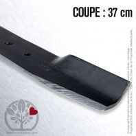 Lame. Coupe 37 cm. Section 50 x 3,5. Alèsage 10.