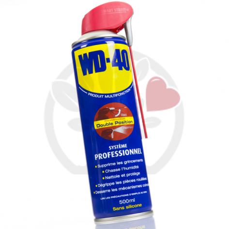 WD 40 professionnel. 500 ml. Prot&egrave;ge, d&eacute;grippe, nettoie, lubrifie