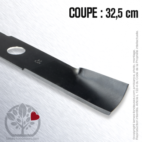 Lame tondeuse. Coupe 32,5 cm. Wolf