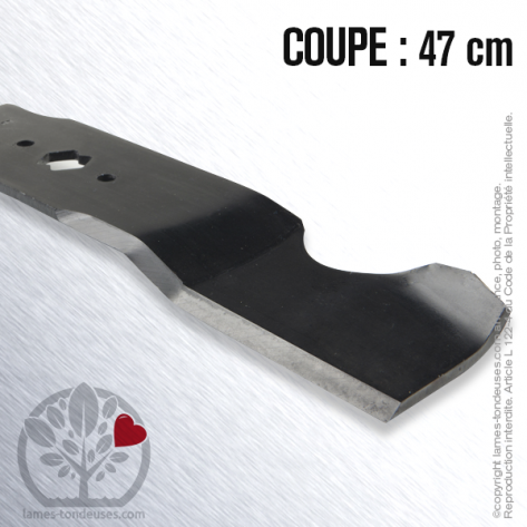 Lame tondeuse. Coupe 47 cm. MTD
