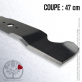 Lame tondeuse. Coupe 47 cm. MTD