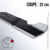 Lame tondeuse. Coupe 25cm. MTD