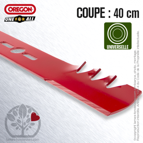 Lame tondeuse. Coupe 40 cm. Universelle Orégon. Gator Mulcher™ Lame tondeuse. Coupe 40 cm. Universelle Orégon. Gator Mulcher™