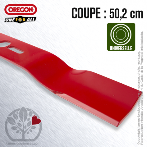 Lame tondeuse. Coupe 50,2 cm. Universelle Orégon. Galbée Lame tondeuse. Coupe 50,2 cm. Universelle Orégon. Galbée