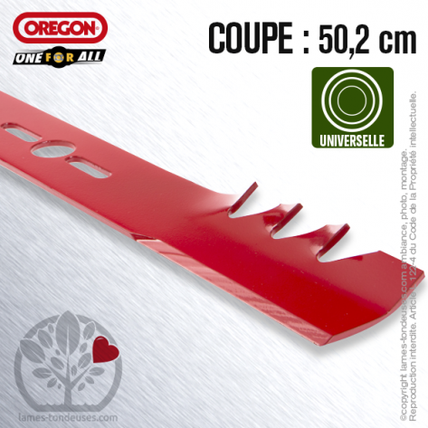 Lame tondeuse. Coupe 50,2 cm. Universelle Orégon. Droite Gator Mulcher™ Lame tondeuse. Coupe 50,2 cm. Universelle Orégon. Droite Gator Mulcher™
