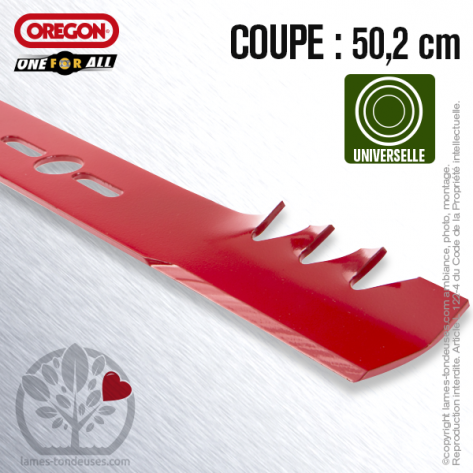 Lame tondeuse. Coupe 50,2 cm. Universelle Orégon. Droite Gator Mulcher™