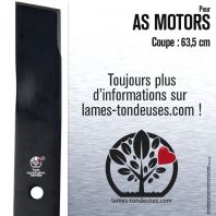 Lame pour AS Motor 10004145, 10003442. Coupe 63,5 cm