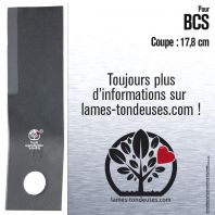 Lame pour BCS 56419783. Coupe 17,8 cm
