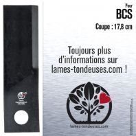 Lame pour BCS 56419369. Coupe 17,8 cm