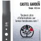 Lame tondeuse. Coupe 43,5 cm. Castel Garden.