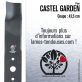 Lame tondeuse. Coupe 43,5 cm. Castel Garden.