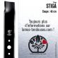 Lame tondeuse.Coupe 46 cm. Stiga 