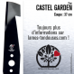 Lame tondeuse. Coupe 37 cm. Castel Garden