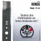 Lame tondeuse. Coupe 41 cm. Honda