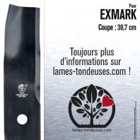 Lame pour Exmark 1-653102. Coupe 38,7 cm