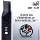 Lame tondeuse. Coupe 49,5 cm. Sabo