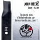 Lame tondeuse. Coupe 49,5 cm. John Deere